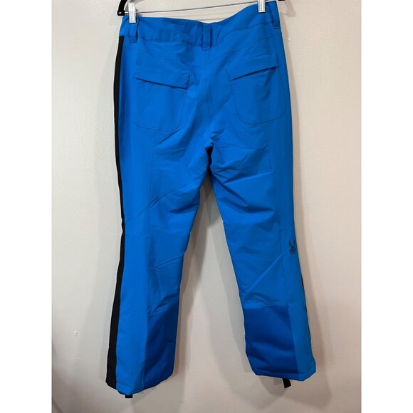 Spyder Womens Ski Pants 10 Blue Black Primaloft Insulated‎ Waterproof Adjustable - Picture 3 of 15